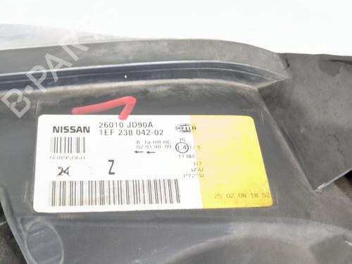 Right headlight NISSAN QASHQAI I (J10, NJ10)  | BP29271108C29 