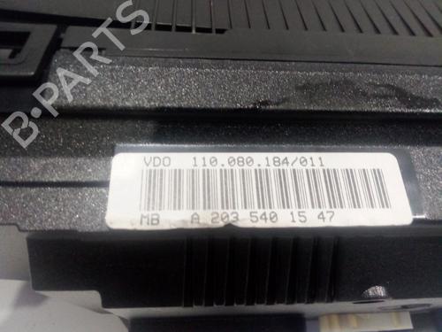 Instrument cluster MERCEDES-BENZ C-CLASS Coupe (CL203) C 230 Kompressor (203.740) | BP21594384C47 