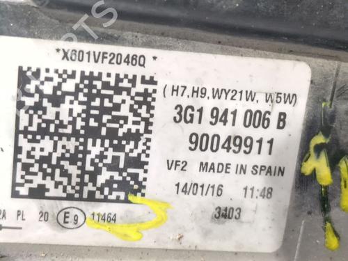 Right headlight VW PASSAT B8 (3G2, CB2) 2.0 TDI | BP31799497C29