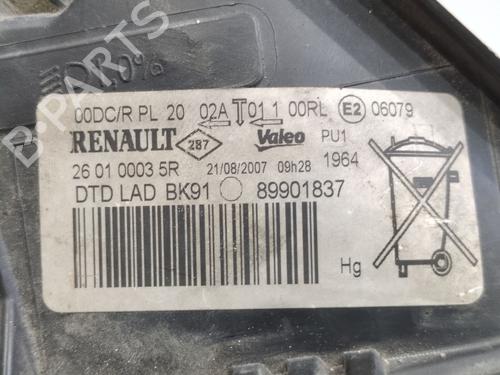 Right headlight RENAULT LAGUNA III (BT0/1) 2.0 16V (BT05, BT0F, BT0W) | BP30158479C29