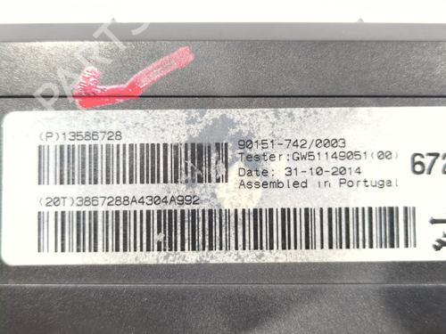 Control unit OPEL ZAFIRA TOURER C (P12) 2.0 CDTi (75) | BP29734460M11 