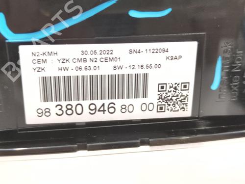 Instrument cluster PEUGEOT RIFTER 1.6 HDi 92 | BP27541533C47 