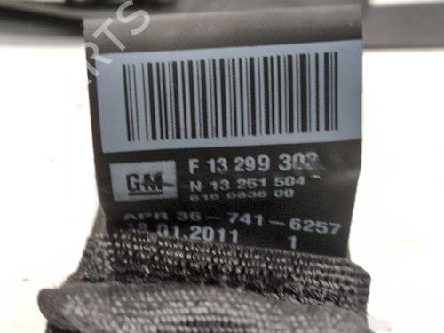 Rear right seatbelt OPEL ASTRA J (P10)  | BP29192061I28 