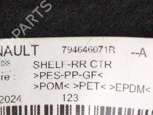 Rear parcel shelf RENAULT CLIO V (B7_) | BP39956594C85 - Image 5