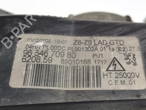 Left headlight PEUGEOT 607 (9D, 9U) 2.7 HDi 24V | BP29450617C28 