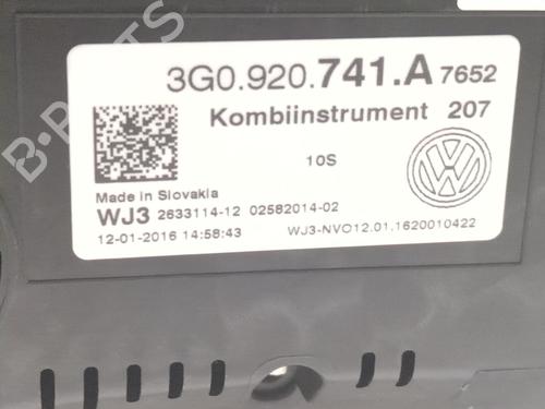 Instrument cluster VW PASSAT B8 (3G2, CB2) 2.0 TDI | BP31824095C47 