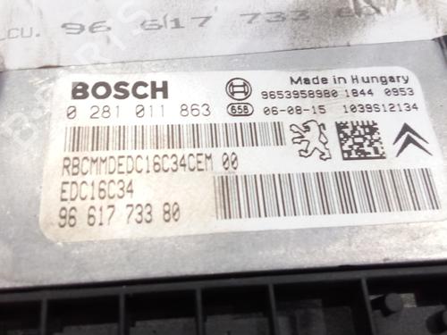 Engine control unit (ECU) CITROËN C4 I (LC_) 1.6 HDi | BP17822612M57 