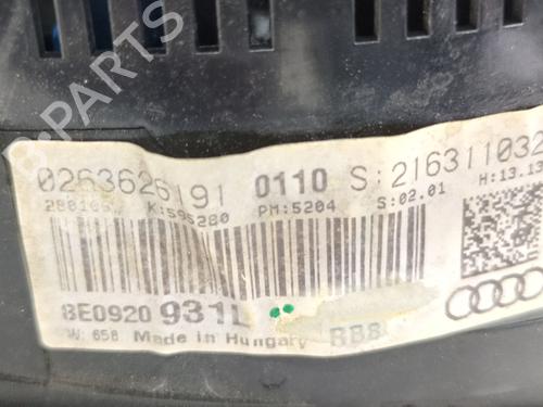 Instrument cluster AUDI A4 B7 (8EC) 2.5 TDI | BP27341620C47 