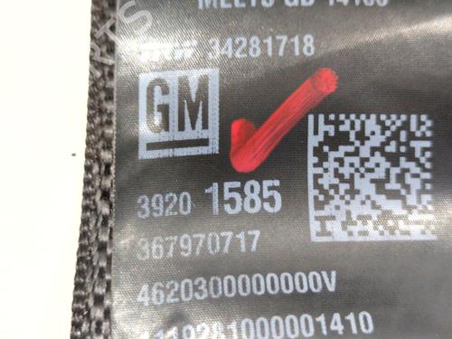 Rear right seatbelt OPEL ASTRA K (B16) 1.2 Turbo (68) | BP29251091I28 