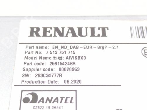 Electronic module RENAULT CAPTUR II (HF_) | BP39135020M83 - Image 3