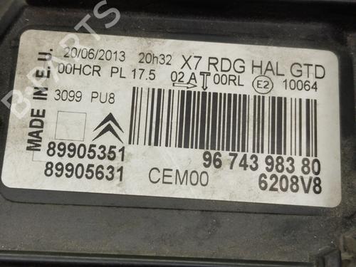 Left headlight CITROËN C5 III (RD_) 2.0 HDi 140 (RDRHF8, RDRHFA, RDRHA8, RDRHAJ) | BP30296630C28 - Image 4