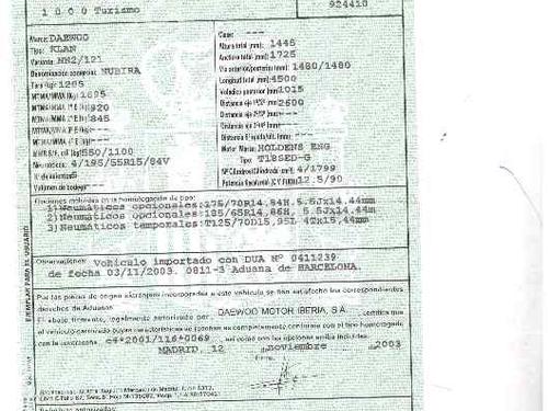 Gearbox DAEWOO NUBIRA Saloon (J200) 1.8 | BP13421725M3 