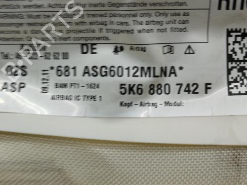 Right curtain airbag VW GOLF VI (5K1) 1.6 TDI | BP23132584C12 