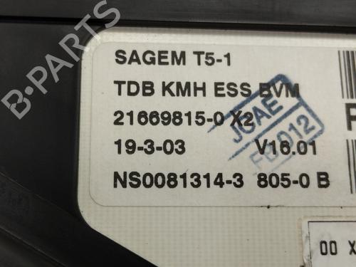Instrument cluster PEUGEOT 307 (3A/C) 1.6 16V | BP31721696C47 