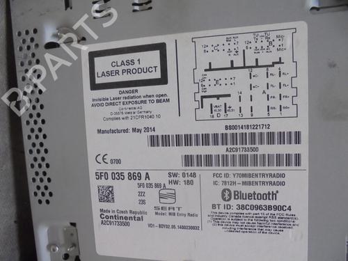 Radio SEAT LEON (5F1)  | BP13458914E6 