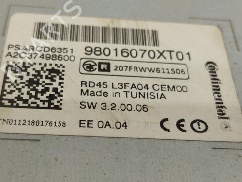 Radio CITROËN C3 II (SC_)  | BP18640951E6 