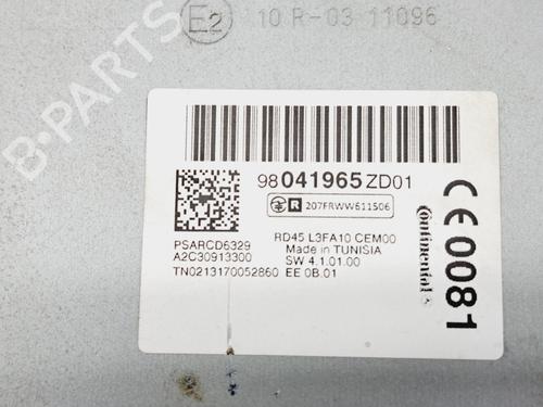 Radio CITROËN C-ELYSEE (DD_) 1.2 VTi 72 (DDHMY0) | BP13429231E6 
