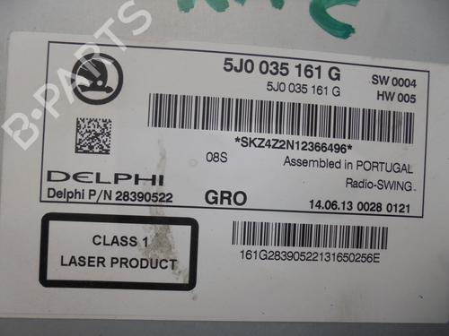 Radio SKODA FABIA II (542)  | BP13457920E6 