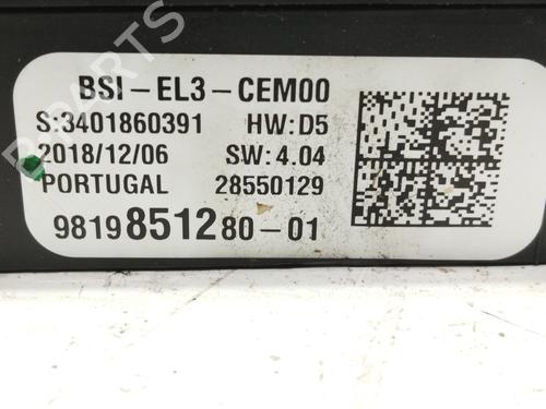 Fuse box OPEL CROSSLAND X / CROSSLAND (P17, P2QO) 1.5 Turbo D (75) | BP30175700E1 