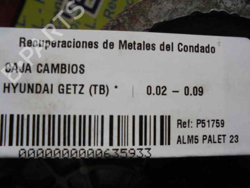 Gearbox HYUNDAI GETZ (TB)  | BP13465053M3 