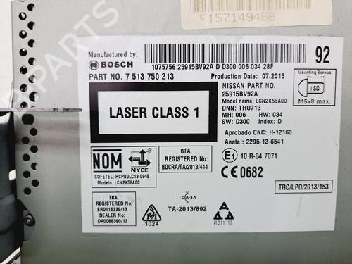 Radio NISSAN JUKE (F15) 1.5 dCi | BP18409176E6 