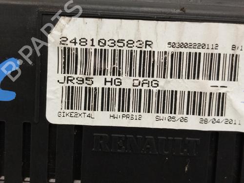 Instrument cluster RENAULT SCÉNIC III (JZ0/1_)  | BP24111645C47