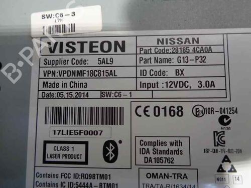 Radio NISSAN QASHQAI II SUV (J11, J11_) 1.5 dCi | BP13461282E6 