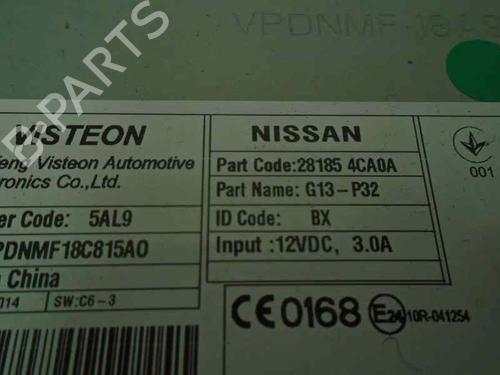 Radio NISSAN QASHQAI II SUV (J11, J11_) 1.2 DIG-T | BP13422900E6 