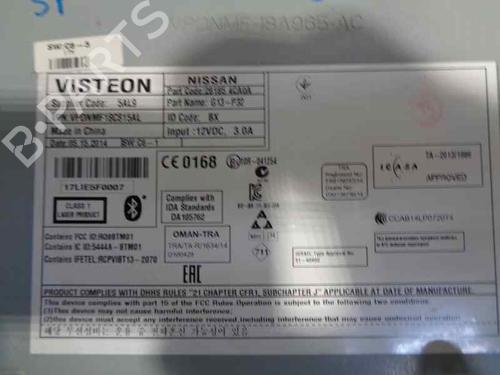 Radio NISSAN QASHQAI II SUV (J11, J11_) 1.5 dCi | BP13461282E6 
