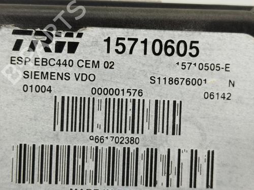 ABS pump PEUGEOT 407 (6D_) 2.0 (6DRFNB, 6DRFNE) | BP22775466M43 