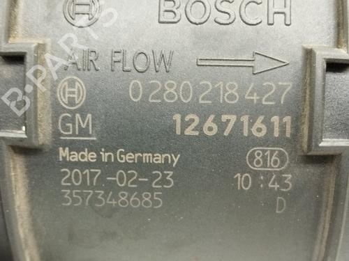 Mass air flow sensor OPEL INSIGNIA A (G09)  | BP27720979M95 