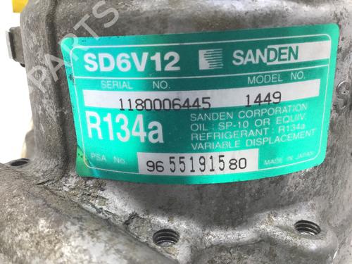 AC compressor PEUGEOT 206 CC (2D) 1.6 16V (2DNFUF, 2DNFUR) | BP26011935M34 