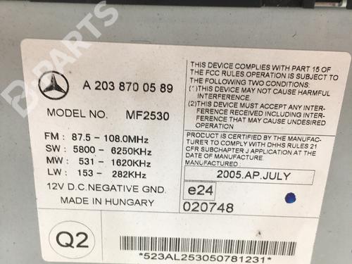 Radio MERCEDES-BENZ C-CLASS T-Model (S203) C 200 Kompressor (203.242) | BP10008825E6 