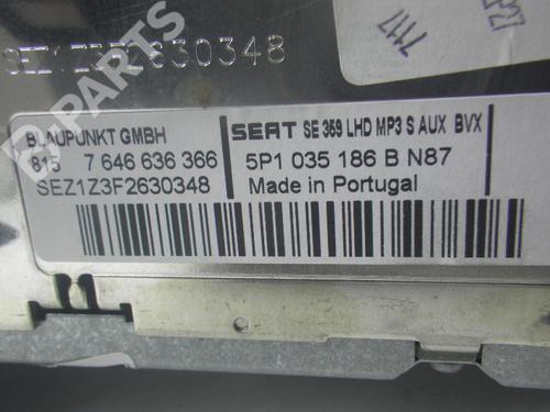 Radio SEAT ALTEA XL (5P5, 5P8) 2.0 TDI | BP3006287E6 