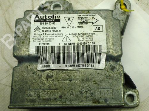 Airbag styreenhed CITROËN C5 III (RD_) 2.0 HDi (RDRHDA) (136 hp) 9665266080