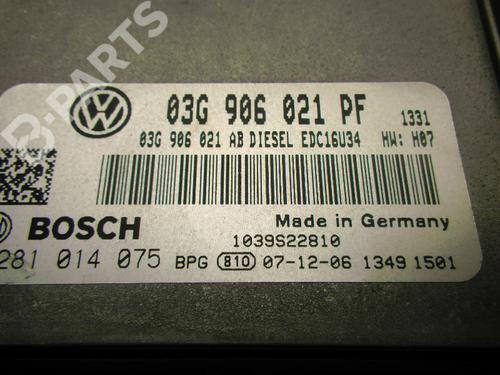 Engine control unit (ECU) VW CADDY III MPV (2KB, 2KJ, 2CB, 2CJ) 1.9 TDI | BP3007995M57 