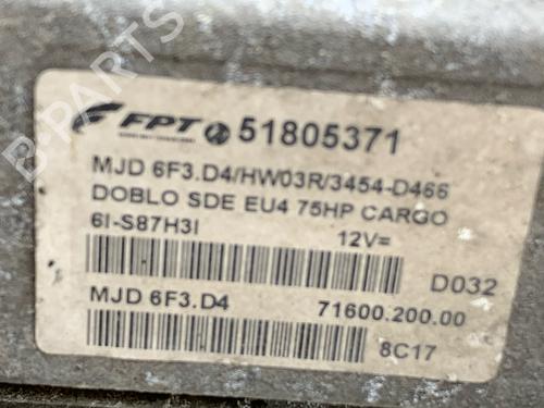 Engine control unit (ECU) FIAT DOBLO Box Body/MPV (223_) 1.3 JTD 16V Multijet | BP39143224M57 - Image 4