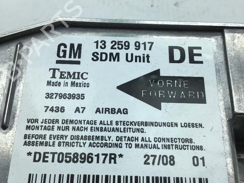 ECU airbags OPEL MERIVA A MPV (X03) 1.6 (E75) | BP18832925M53 