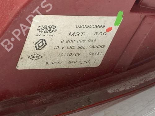 Left taillight RENAULT CLIO III (BR0/1, CR0/1) 1.2 16V (BR02, BR0J, BR11, CR02, CR0J, CR11) | BP31921539C34