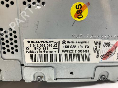 Radio VW PASSAT B6 Variant (3C5) 2.0 TDI | BP31069271E6 