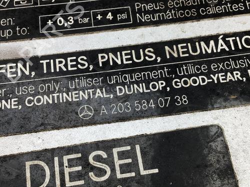Fuel flap MERCEDES-BENZ C-CLASS T-Model (S203) C 220 CDI (203.206, 203.208) | BP16153288C131 