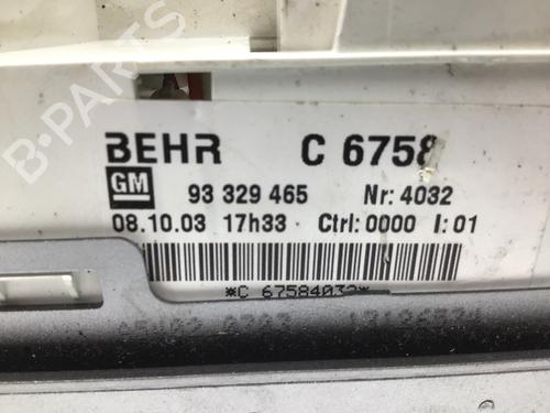 Commande Chauffage OPEL MERIVA A MPV (X03) 1.6 16V (E75) | BP25375078I5 