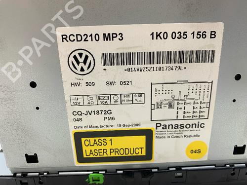 Radio VW GOLF VI (5K1) 1.4 | BP36807636E6  - Image 5