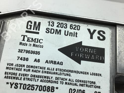 ECU airbags OPEL MERIVA A MPV (X03) 1.6 (E75) | BP13930820M53 