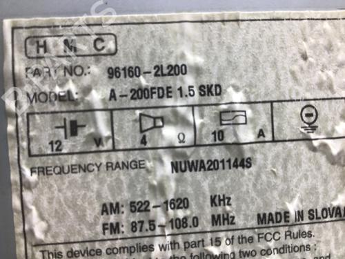 Bilradio HYUNDAI i30 (FD) 1.4 | BP29971713E6 