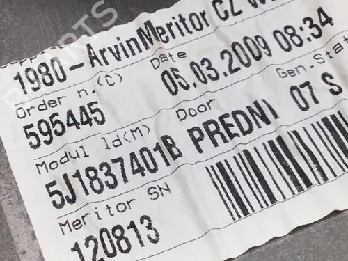 Front left window mechanism SKODA FABIA II (542) 1.4 | BP30163205C22