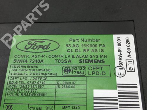 Control unit FORD FOCUS I Saloon (DFW) 1.8 16V | BP7678177M11 