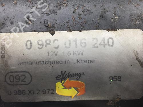 Startmotor VW PASSAT B5 Variant (3B5) 1.9 TDI | BP17368917M8 