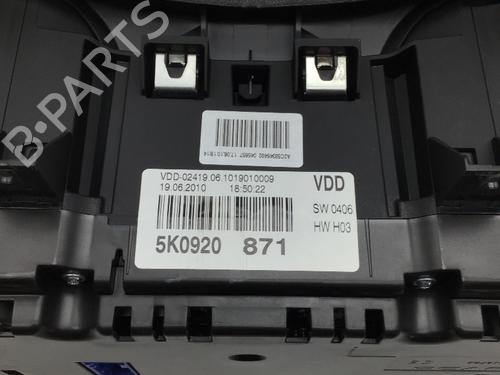 Instrument cluster VW GOLF VI (5K1) 1.4 TSI | BP26238818C47 