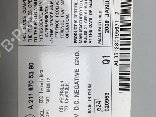 Electronic module MERCEDES-BENZ M-CLASS (W164) ML 320 CDI 4-matic (164.122) | BP19699855M83 